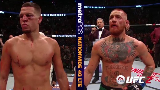 Conor McGregor & Nate Diaz UFC 202 Octagon Interviews