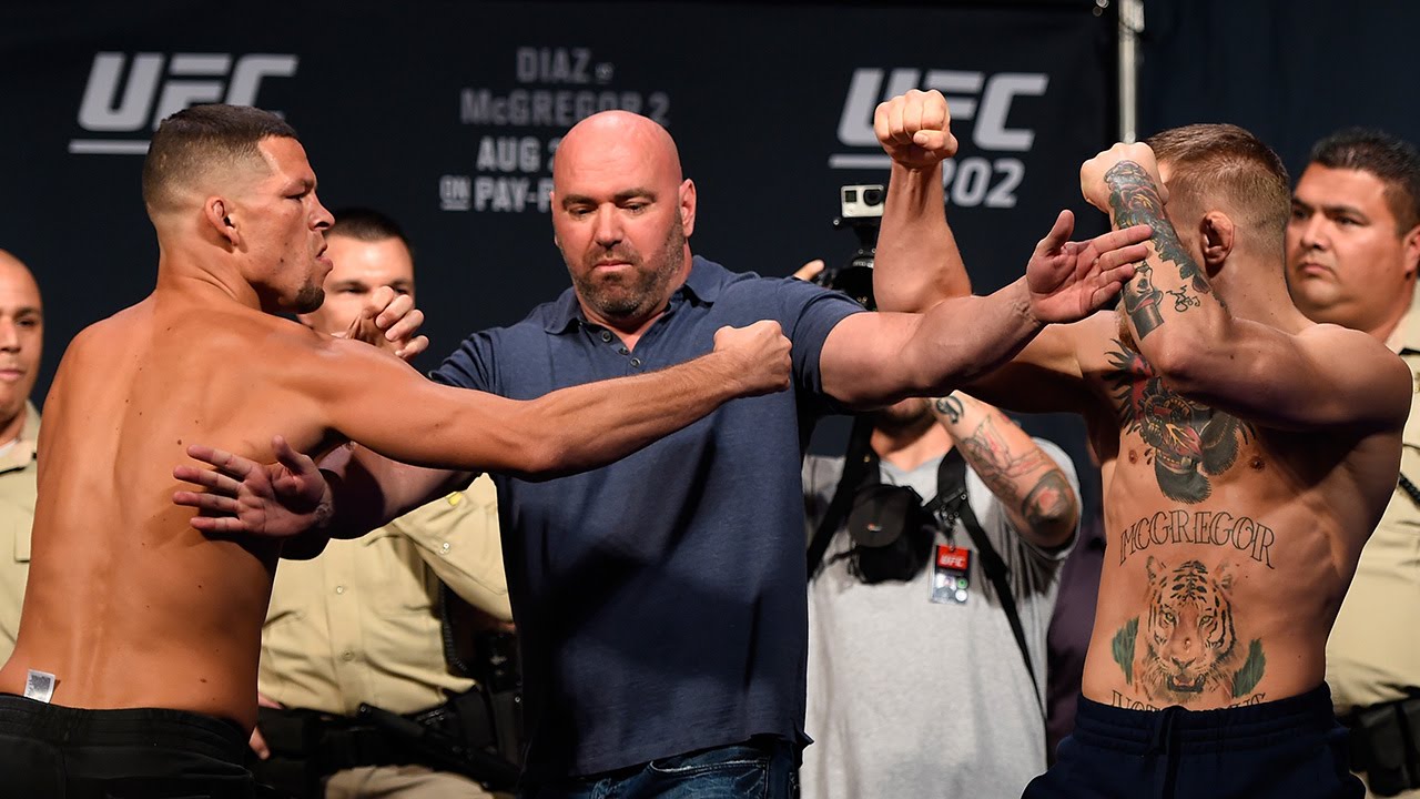 Conor McGregor vs. Nate Diaz UFC 202 Weigh In