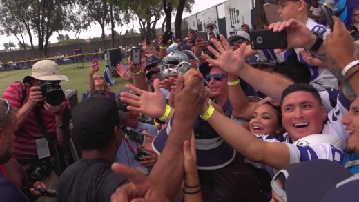 Denzel Washington visits Cowboys Training Camp