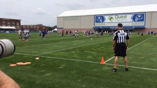 Giants’ CB Eli Apple locks down Victor Cruz in Training Camp