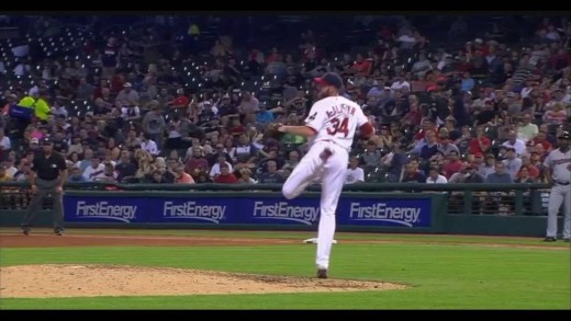 Indians pitcher Zach McAllister makes unbelievable kick save catch