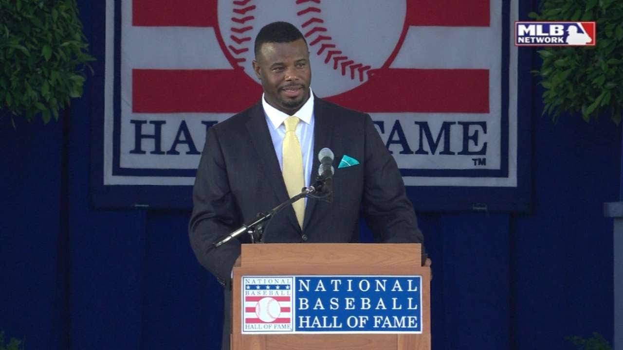 Ken Griffey JR's entire Hall of Fame Induction Speech