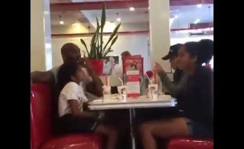 Kobe Bryant gives death stare to person filming his family meal