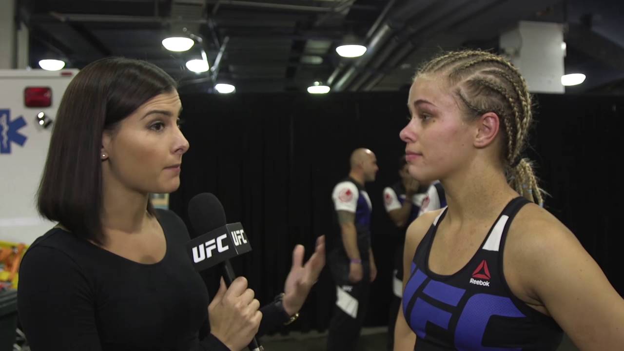 Paige VanZant speaks on her flying leg kick win at UFC Vancouver