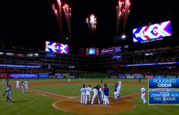 Rougned Odor blasts two run walk off homer for the Rangers