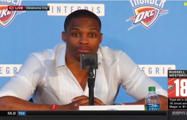 Russell Westbrook speaks on re-signing with the Oklahoma City Thunder