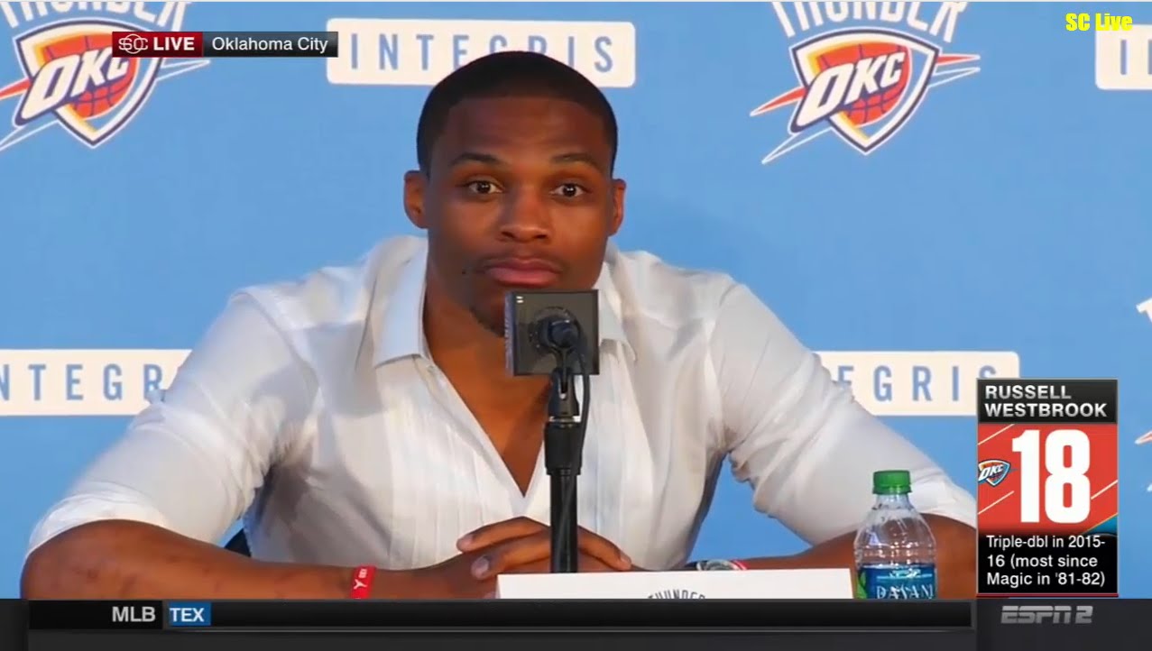 Russell Westbrook speaks on re-signing with the Oklahoma City Thunder
