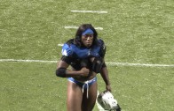 Lingerie Football Players celebrate TD with martinis