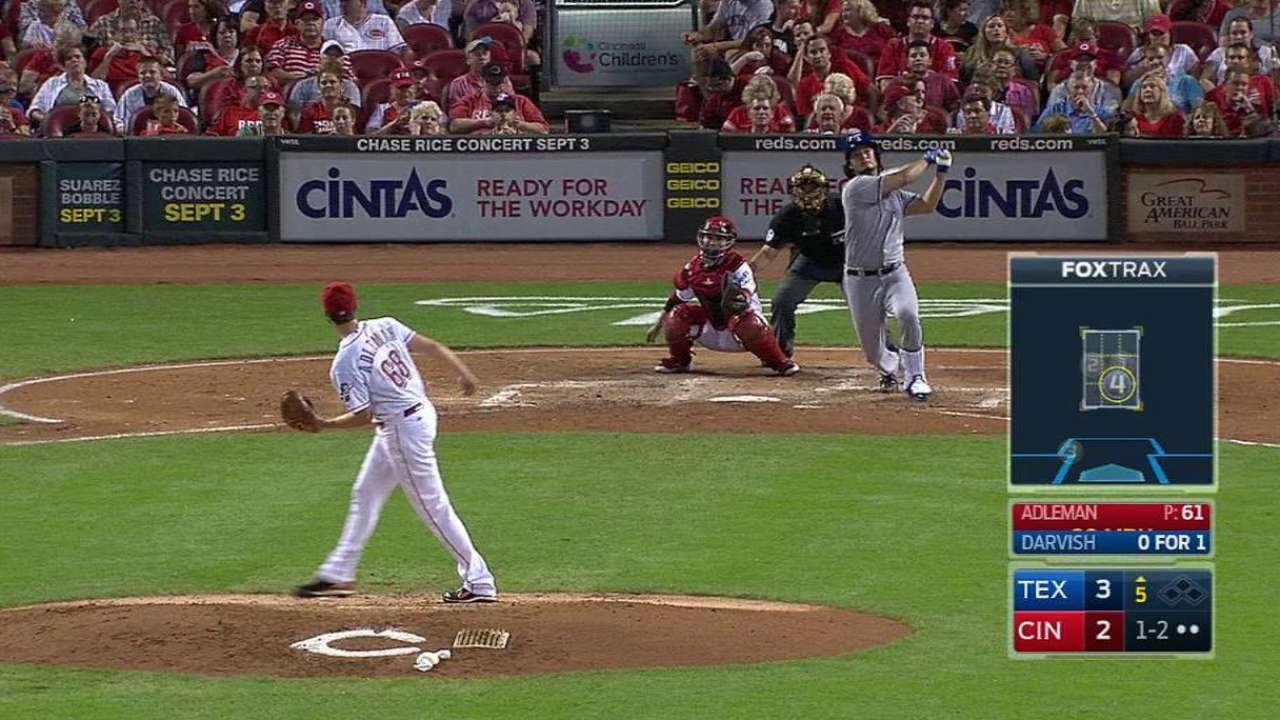 Yu Darvish belts his first career home run
