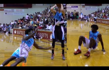 Zach LaVine murders another mans ankles in Seattle Pro-Am