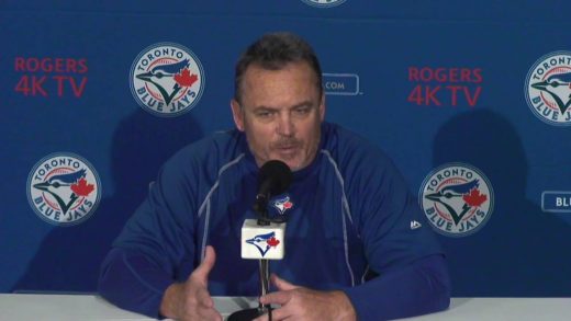 Blue Jays manager John Gibbons says his team has hit rock bottom