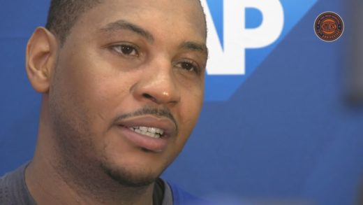 Carmelo Anthony says there’s a different level of energy at Knicks camp