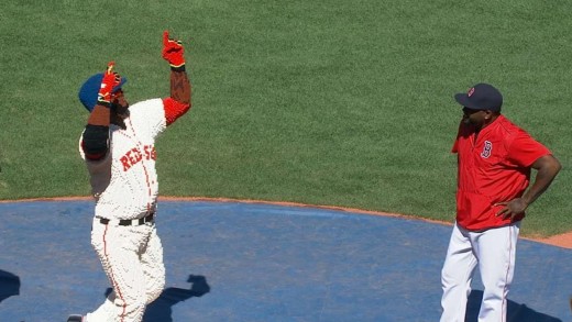 David Ortiz embodied as 6 foot 7 LEGO Big Papi