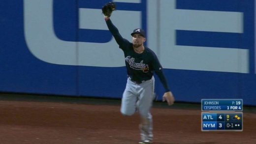 Ender Inciarte robs Yoenis Cespedes& the Mets of a walk off homer