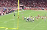 Fan runs on the field during 49ers vs. Rams game
