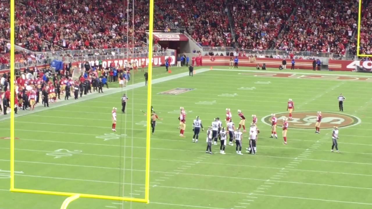Fan runs on the field during 49ers vs. Rams game