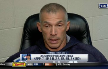 Joe Girardi on bench clearing incident between Yankees & Jays