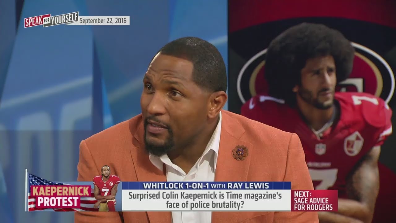 Ray Lewis wouldn't make Colin Kaepernick the face of police brutality