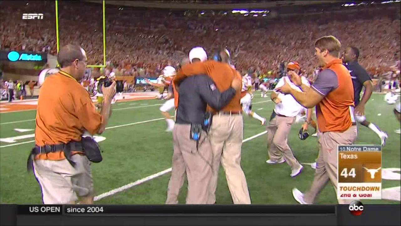 Tyrone Swoopes scores game-winning touchdown in Double OT for Texas