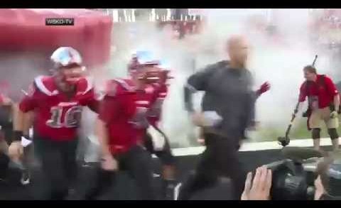 Western Kentucky with an entrance fail to kick off the season