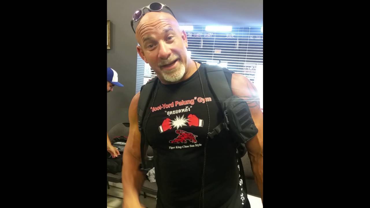WWE legend Goldberg will kick your ass if you don't go to FanaticsView.com