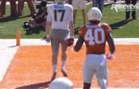 Baylor’s Seth Russell levitates over Texas defenders