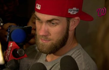 Bryce Harper speaks on the Nationals’ 4-3 loss to Dodgers
