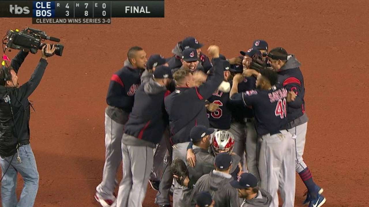 Cleveland advances to the ALCS after sweeping the Red Sox