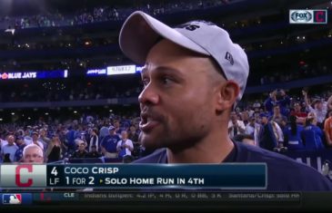 Coco Crisp speaks on the Cleveland Indians advancing to the World Series