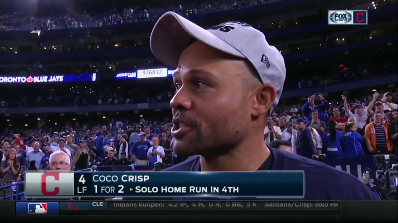 Coco Crisp speaks on the Cleveland Indians advancing to the World Series