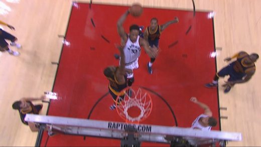 DeMar DeRozan puts Tristan Thompson on a poster