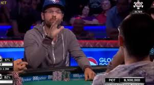 Very intense poker stand off during the World Series of Poker