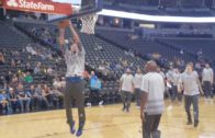 Fanatics View Live in Denver: Dirk Nowitzki throws down the slam dunk