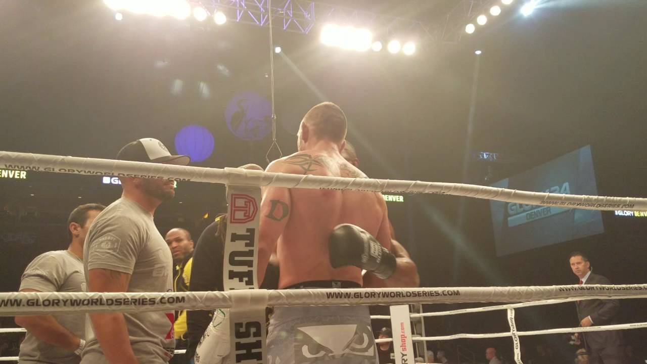 Fanatics View Live in Denver: Simon Marcus & Dustin Jacoby embrace after TKO