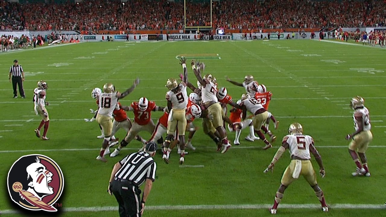 Florida State blocks Miami's extra point to seal win the win