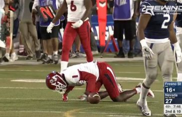 Fresno State’s Jamire Jordan hauls in amazing catch after being up ended