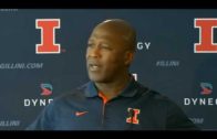 Illinois head coach Lovie Smith is not pleased with this question