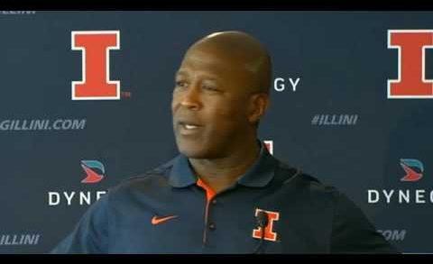 Illinois head coach Lovie Smith is not pleased with this question