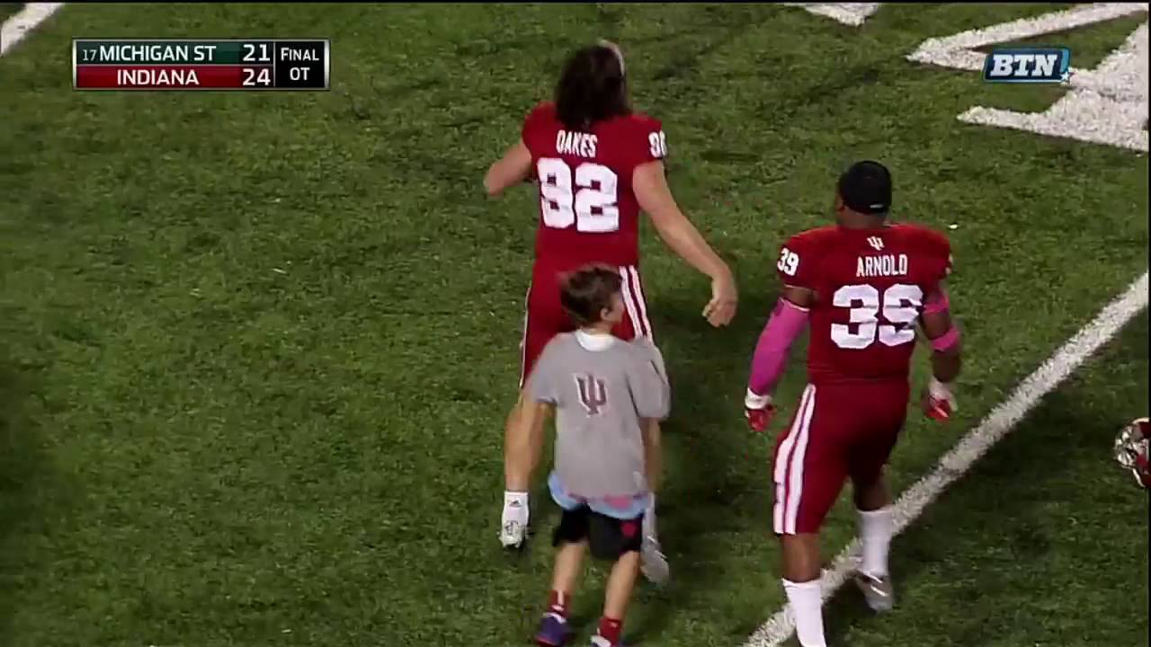 Indiana upsets Michigan State 24-21 in Overtime