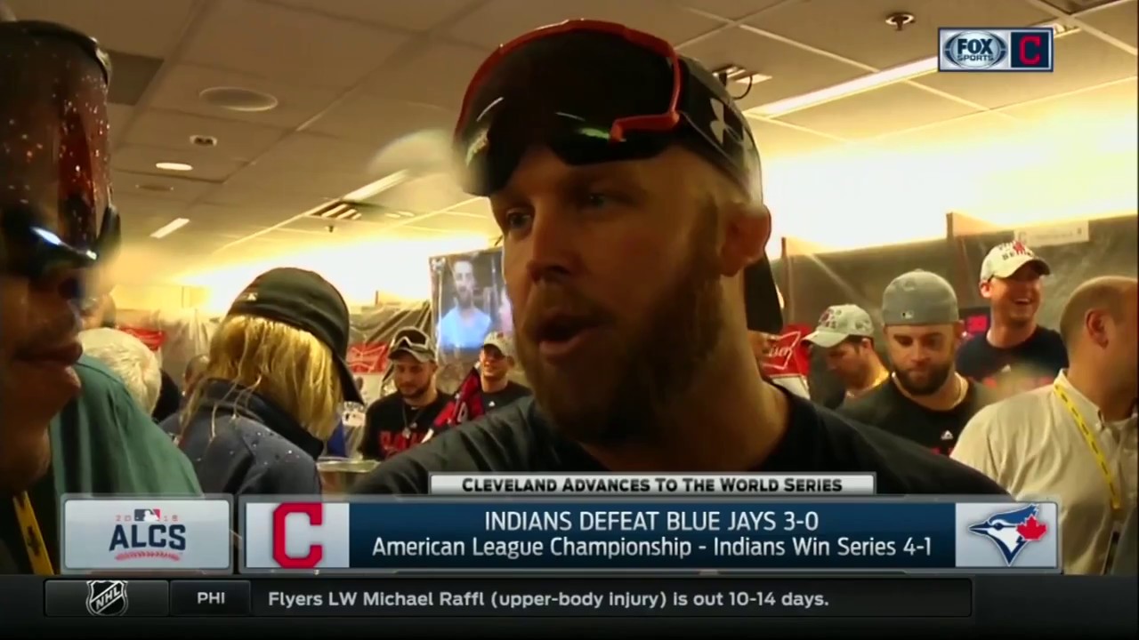 Indians' Cody Allen explains what happened with Jays fan on the field