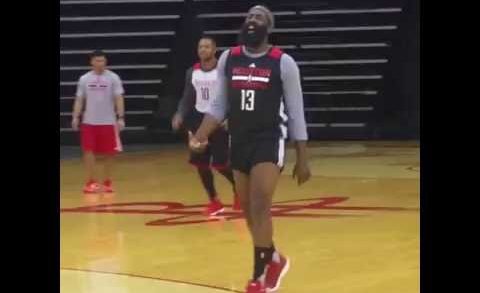 James Harden wears short shorts & sings Adele