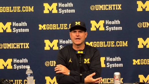 Jim Harbaugh speaks on Jourdan Lewis’ incredible interception