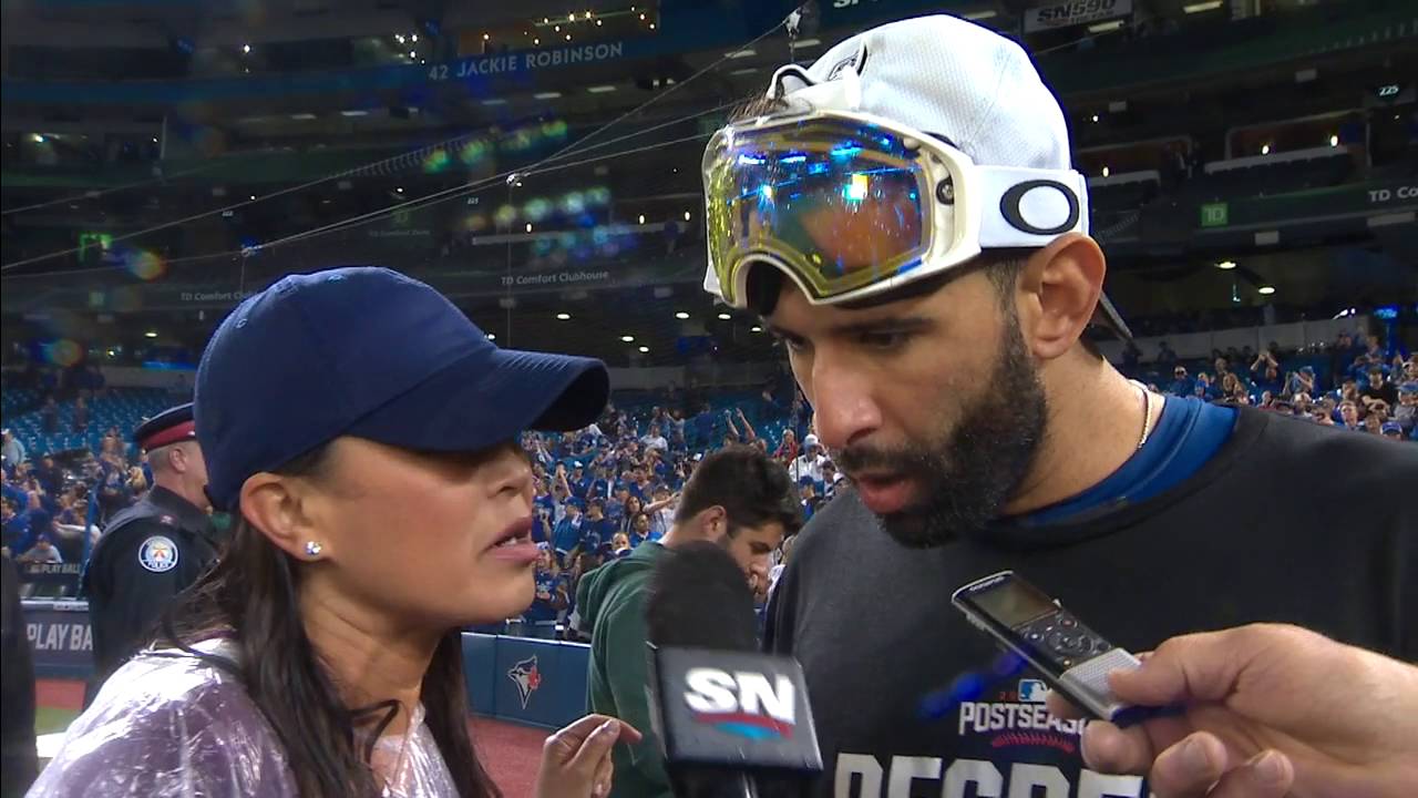 Jose Bautista on sweeping the Texas Rangers in the ALDS