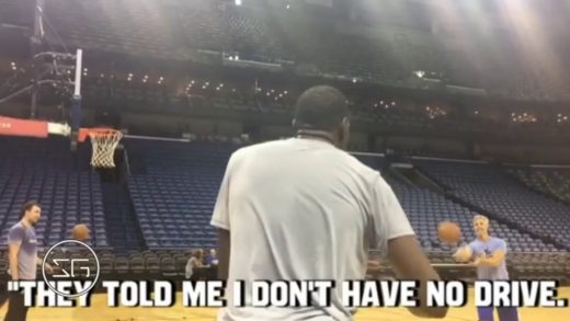 Kevin Durant yells at imaginary critics while shooting alone