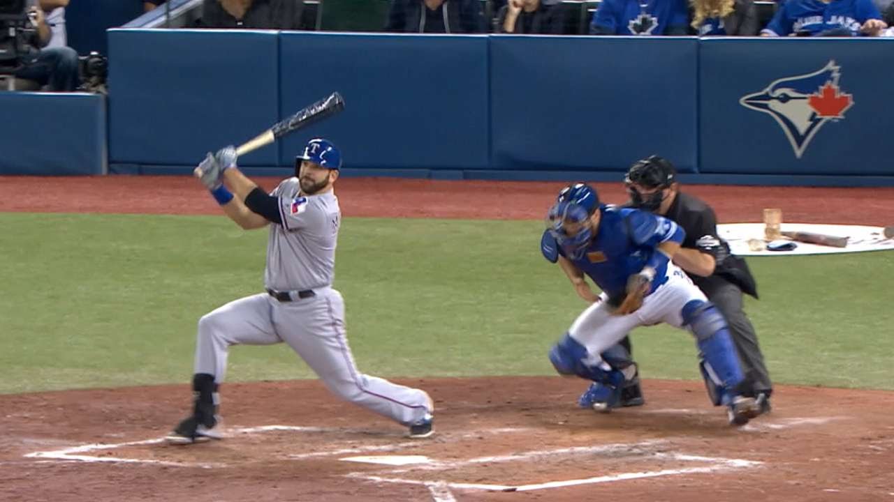 Mitch Moreland plates two with a clutch double passed Kevin Pillar