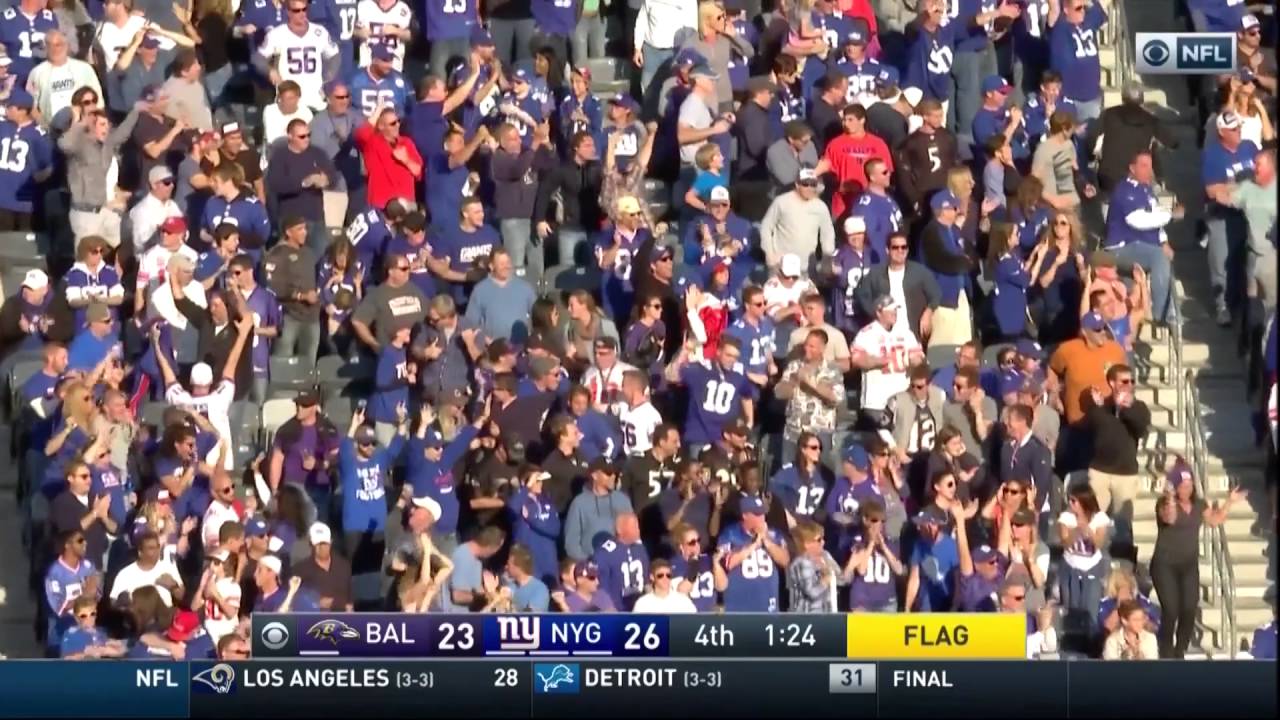 Odell Beckham Jr. proposes to the kicking net after touchdown