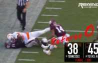 Official gets drilled during Tennessee vs. Texas A&M