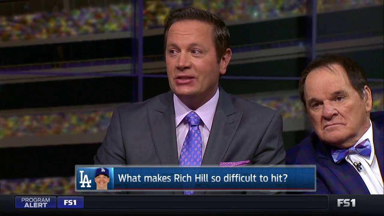 Pete Rose with a hilarious photo bomb during FOX Sports broadcast