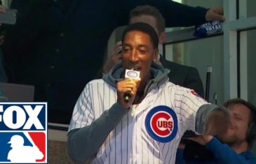 Scottie Pippen has trouble with “Take Me Out to the Ball Game”