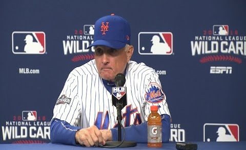 Terry Collins speaks on the Mets NL Wild Card game loss